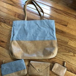 Hearth and Hand tote, wallet, coin purse cosmetic